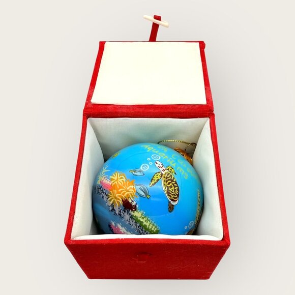 Hand Painted North Carolina Aquariums Sea Life Christmas Ornament - Picture 5 of 6